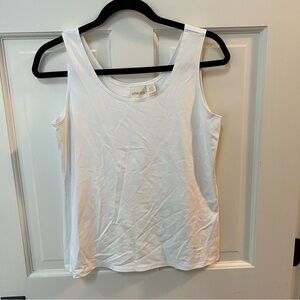 Chico’s White Microfiber Tank - Medium (Chico’s 1) - Preowned EUC